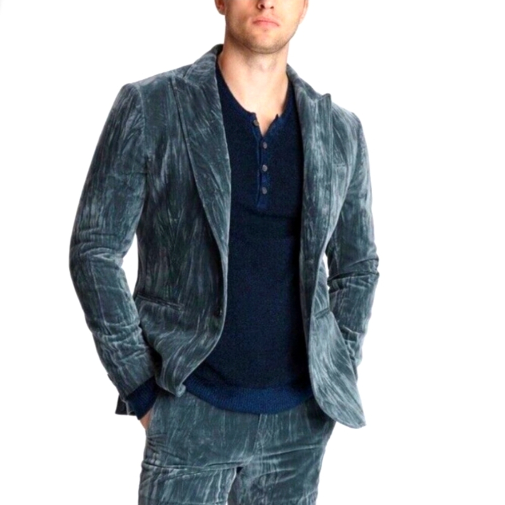 John Varvatos Crushed Velvet Jacket